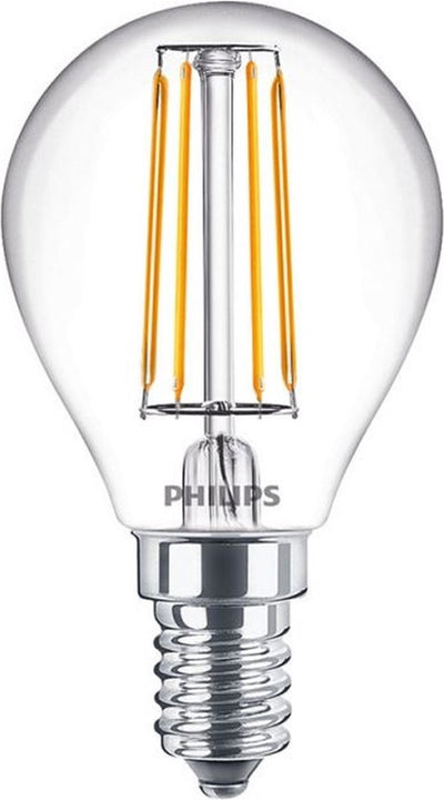 Philips LED Philips - Master Value LEDluster E14 Kugelfilament klar 3,4 W 470 lm - 927 sehr warmes Weiß | Beste Farbwiedergabe - dimmbar - ersetzt 40W