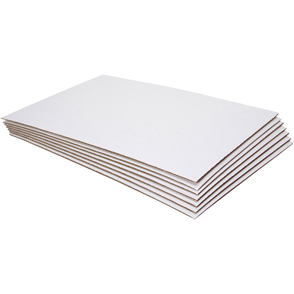 Bögen aus Wellpappe, Größe 42x60x0,7 cm, 10 Stück, 1 Karton