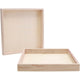 Creativ Company Holzrahmen mit Rand 24,5x24.5x3cm, 10st.