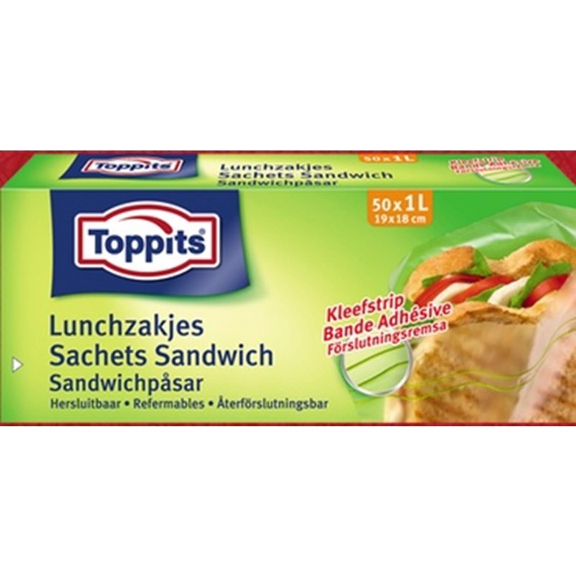 Belebungen belegen Lunchbeutel wiederverschließbar 1L 50 Stück