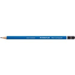 Holzbleistift 2b blau schwarz Staedtler Mars Lumograph 100