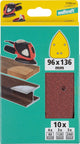Wolfcraft – Schleifpapier – 10 Stück – für Mausschleifer-Dreieck – Körnung 80 120 240 – 1756000