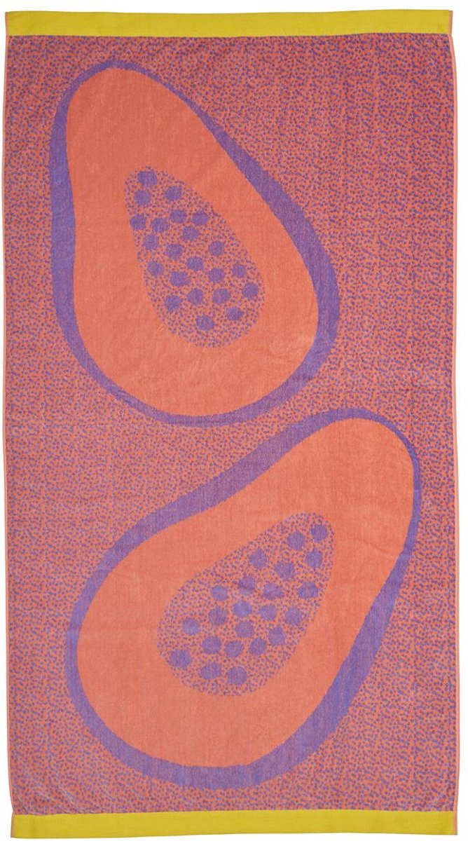 Kaat Amsterdam Papaya Strandtuch – 100 x 180 cm – mehrfarbig