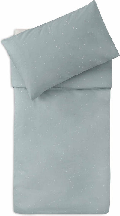 Jollein – Bettbezug mit Kissenbezug 100 x 140 cm – Bettdecke, Bettbezug Baby – funkelndes Seegrün