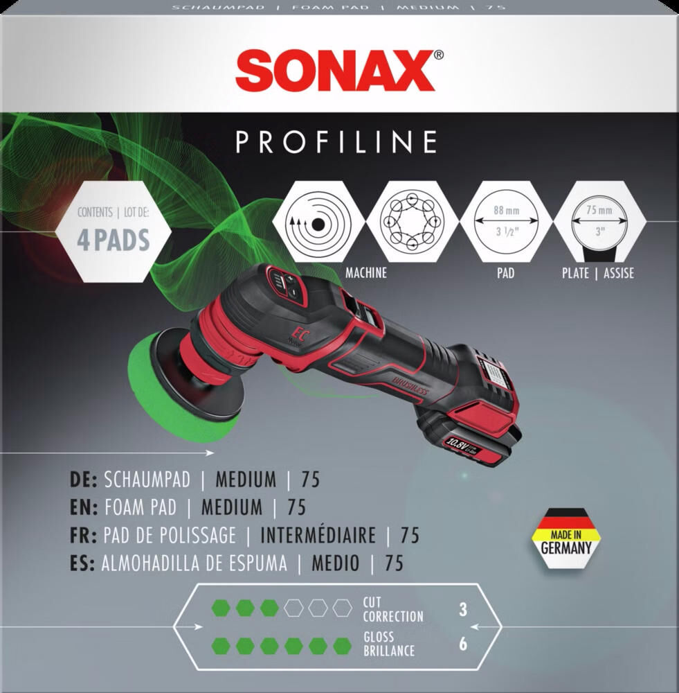 Sonax Polierschwamm-Schaumpad mittel 75