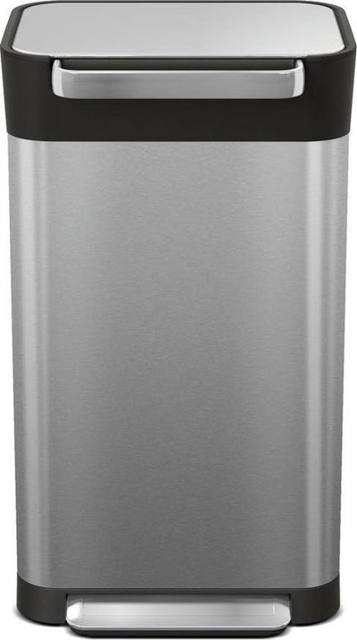 Joseph Joseph Intelligent Abfalleimer Titan Slim – Edelstahl – 30 l – Silber