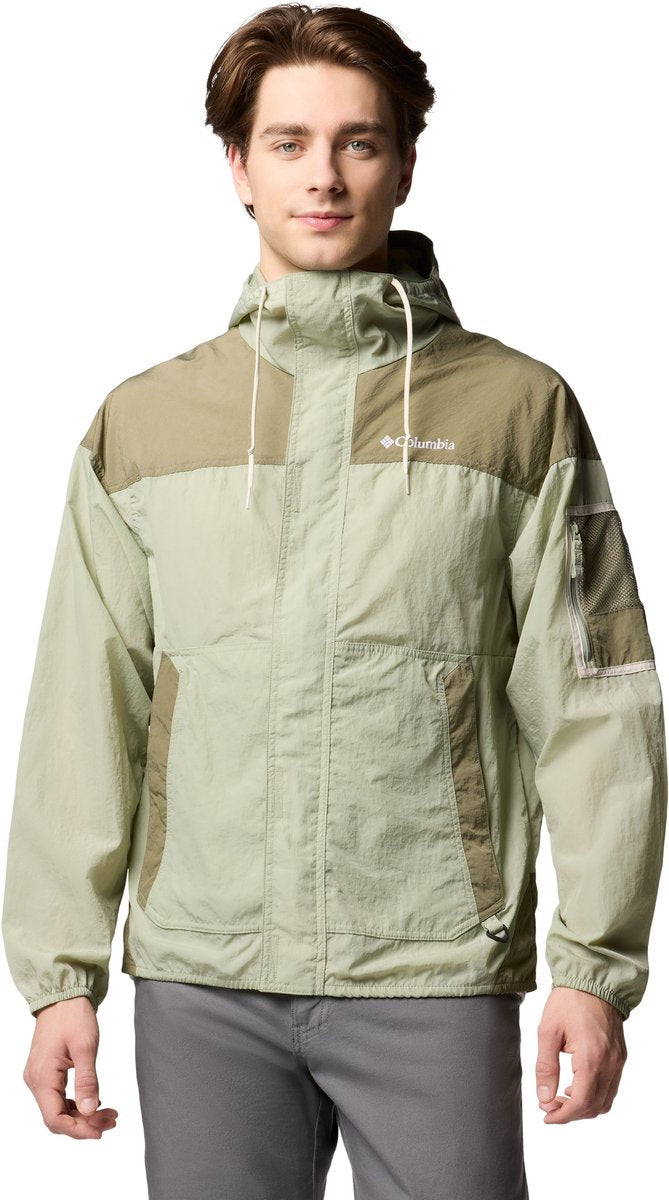 Columbia Challenger™ II Windbreaker Herren-Outdoorjacke – Safari, Steingrün