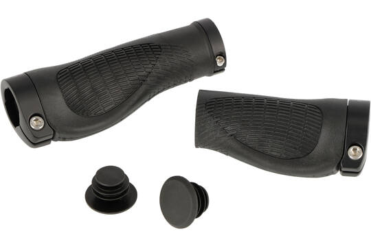 Trivio - Fahrradgriffe Nexus 128 95 Gummi Ergonomisch Lock-on Schwarz