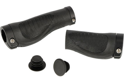 Trivio - Fahrradgriffe Nexus 128 95 Gummi Ergonomisch Lock-on Schwarz