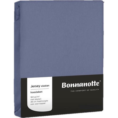 Bonnanotte Spannbetttuch Jersey Denim 90x200cm