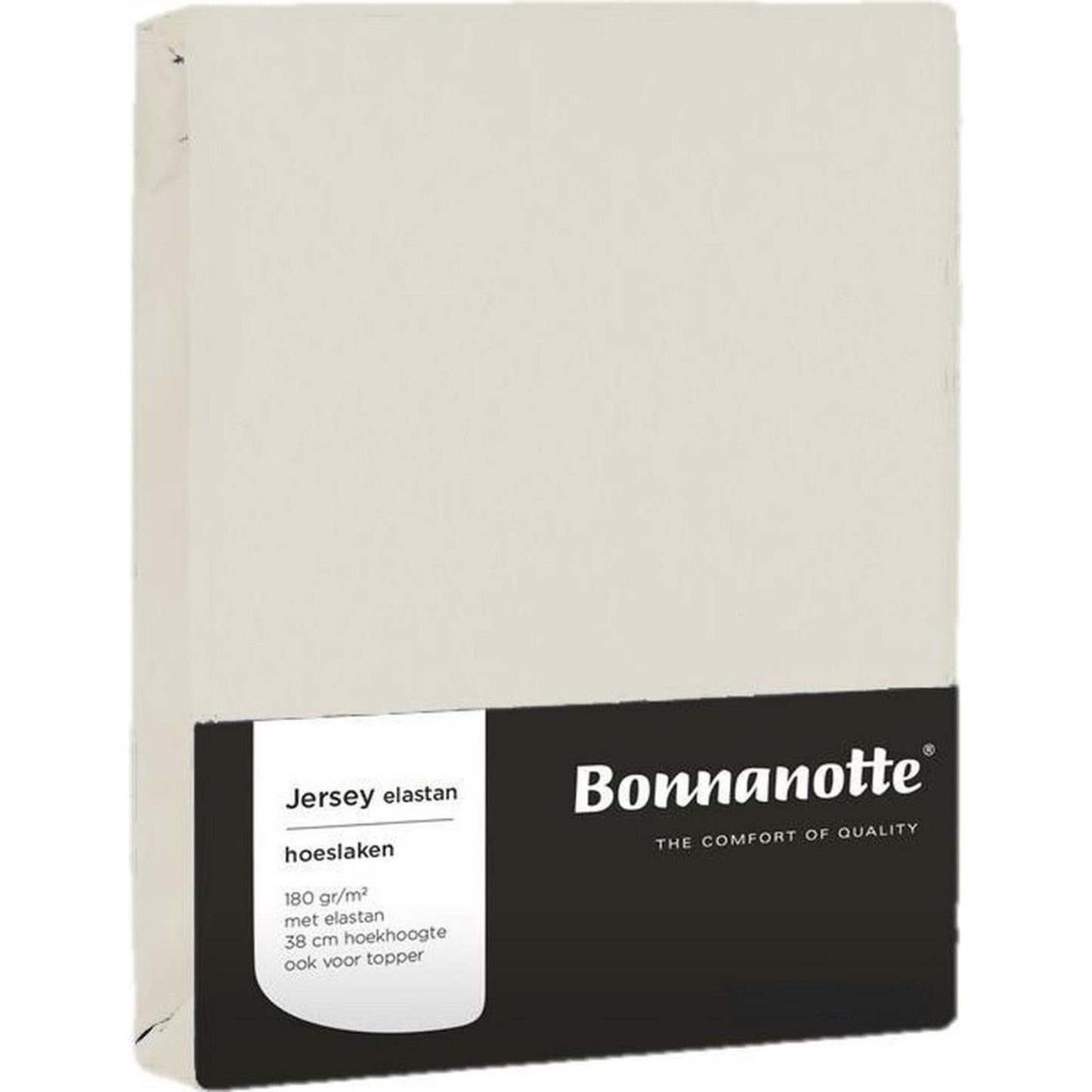 Bonnanotte Spannbettlaken Jersey gebrochenes Weiß 90x200cm