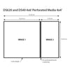 DNP -Papier 2 Roll � 400 St. 10x15 Perforiert bei 10 x 10 cm für DS620