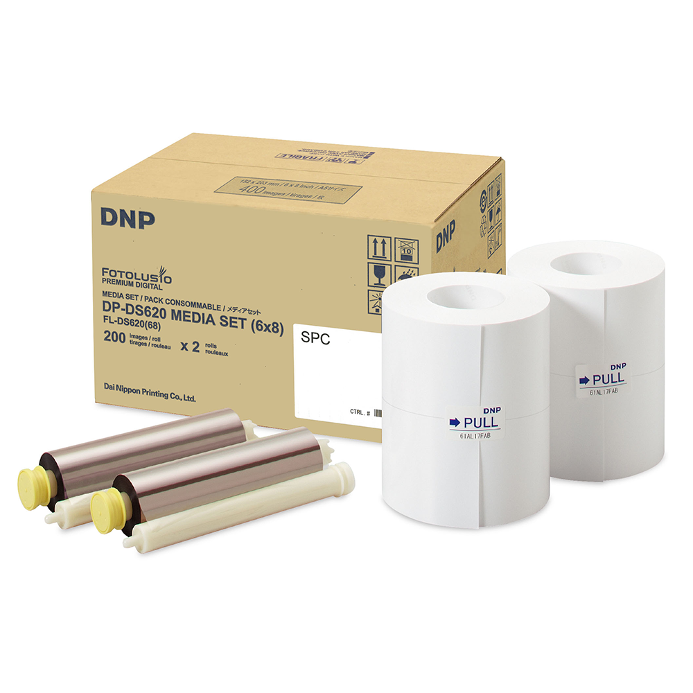 DNP -Papier 2 Roll � 200 PCs. 15x20 perforiert bei 7,5x20 für DS620