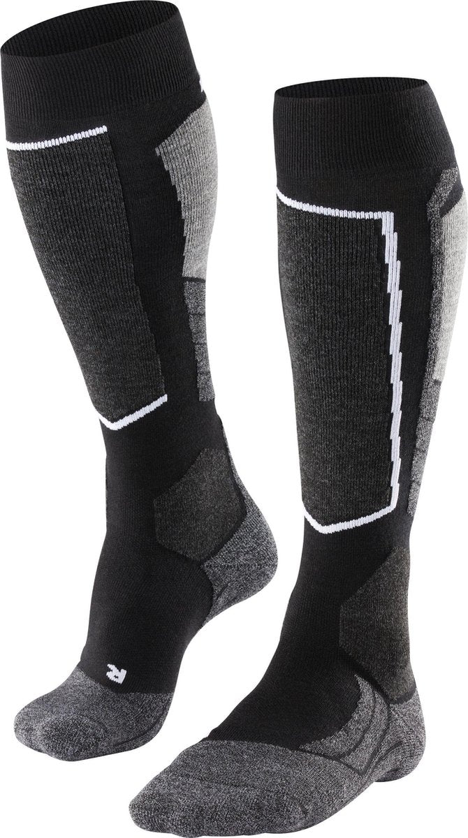 Falke sk2 warme Skisocken aus dickem Woll-Funktionsmaterial Damen Schwarz - Größe 35-36