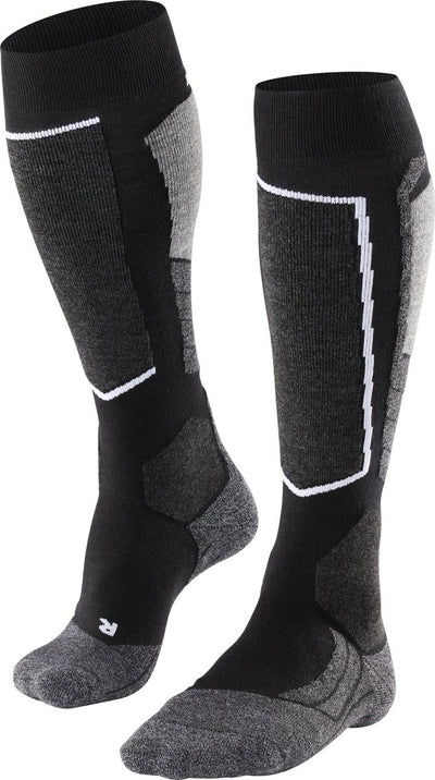 Falke Sk2 warme Skisocken aus dickem Woll-Funktionsmaterial Damen Schwarz - Größe 39-40