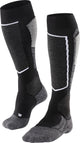 Falke Sk2 warme Skisocken aus dickem Woll-Funktionsmaterial Damen Schwarz - Größe 39-40