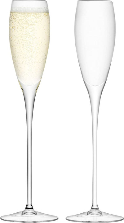 L.s.a. - Wein-Champagner-Glas 160 ml 2er-Set - Glas - transparent