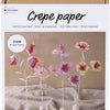 Creativ Company Hobby-Set Krepppapier, Blume, Pastellfarben, 1 Box