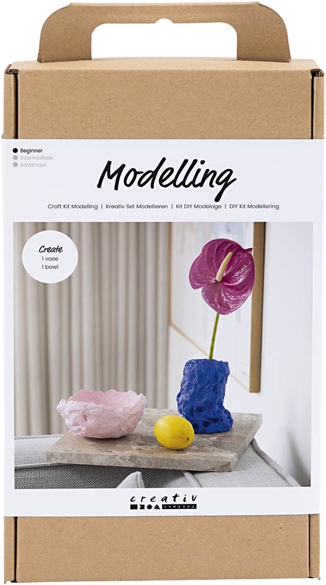 Creativ Company Modellbau-Hobby-Set, Vase und Schale, 1 Box
