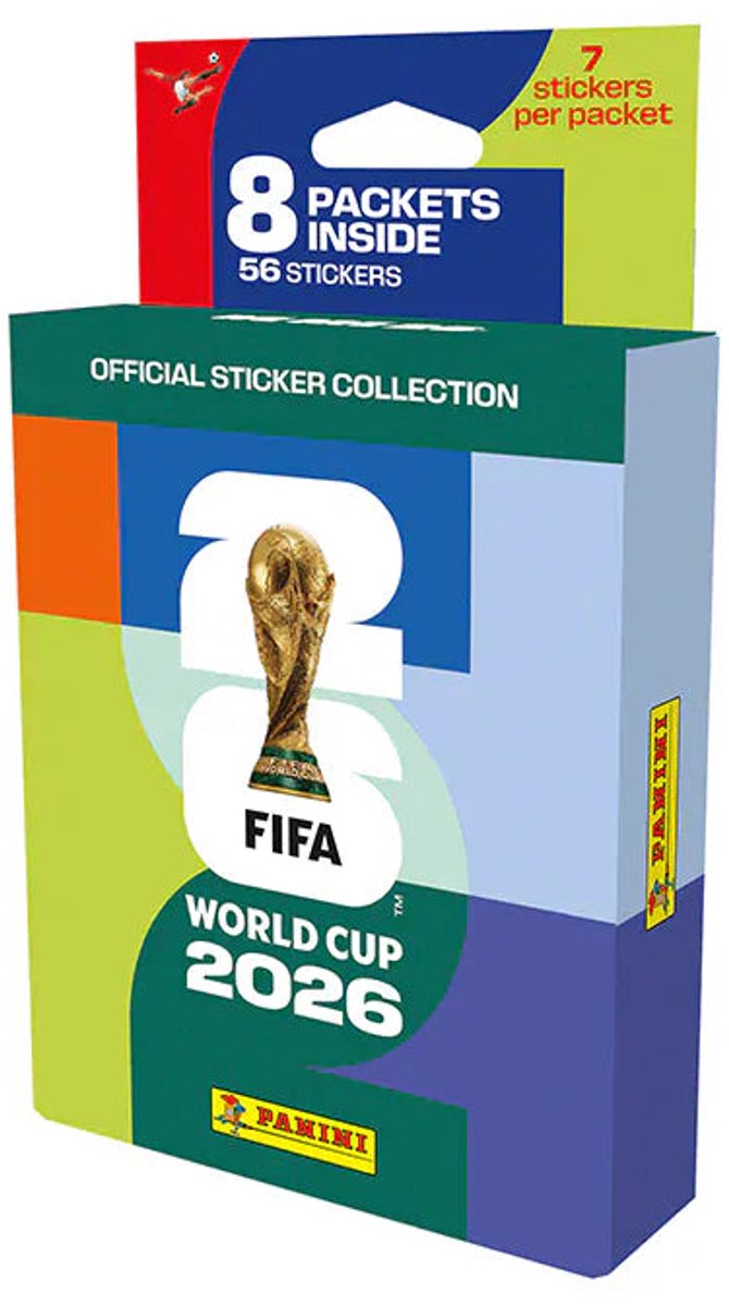 Panini – Fifa-WM-2026-Aufkleberset – Ökoblister – 8 Packungen