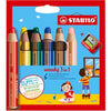 Abi pk6 Farbset Farbsortiment Stlo Woody 3in1