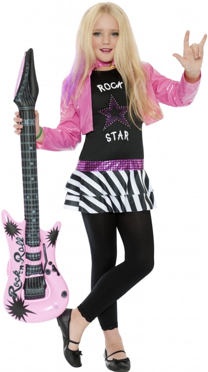 Vegaoo Rockstar-Outfit für Mädchen – Kinderkostüme – 122 134