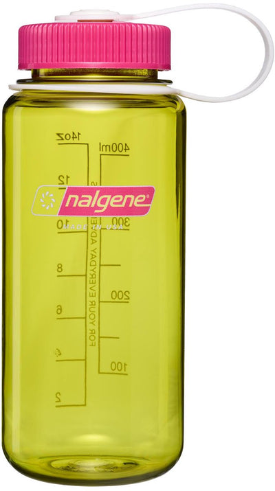 Nalgene – Weithalsflasche – Trinkflasche – Wasserflasche – 500 ml – Endivie mit Fuchsia-Lila Sustain Neu!