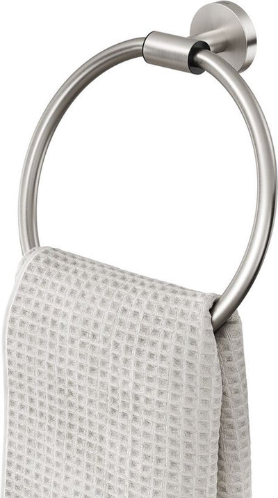 Tiger Boston - Handtuchring - Handtuchhalter - ohne Bohren - Bohren oder Kleben - Edelstahl gebürstet