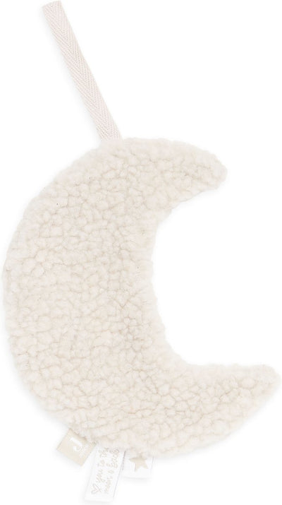 Jollein Schnullertuch Mond – Nougat – Schnuller-Kuscheltier Baby – 100 % Polyester
