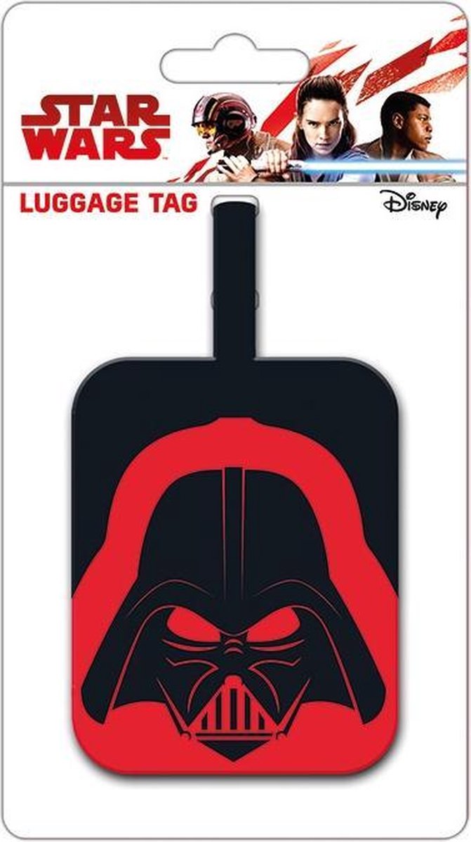 Star Wars Darth Vader Helm-Gepäcketikett – Gummi – 10 x 18 cm