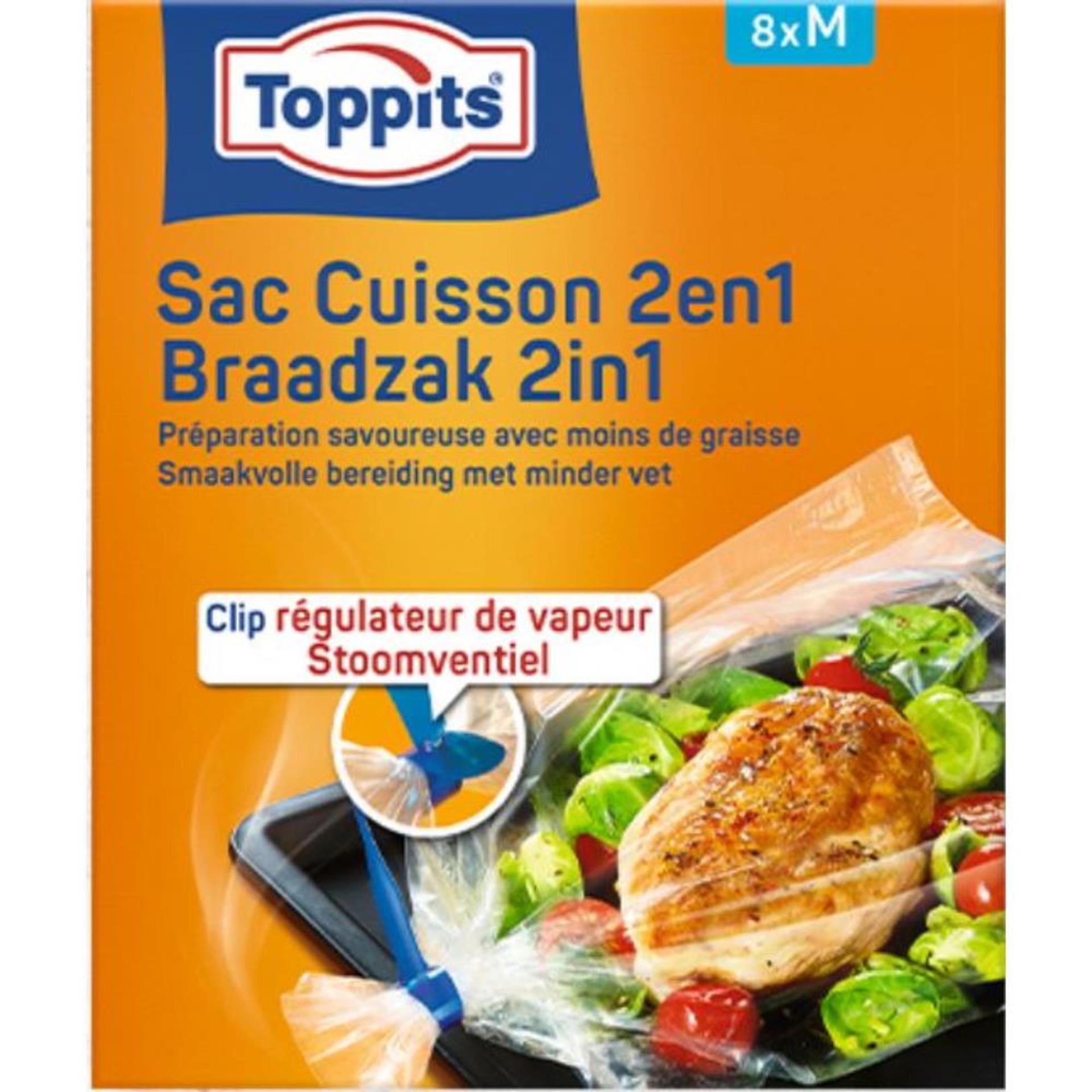 Belebungen Toppits 2in1 verbreiten Dampfbeutel m 8 Teile