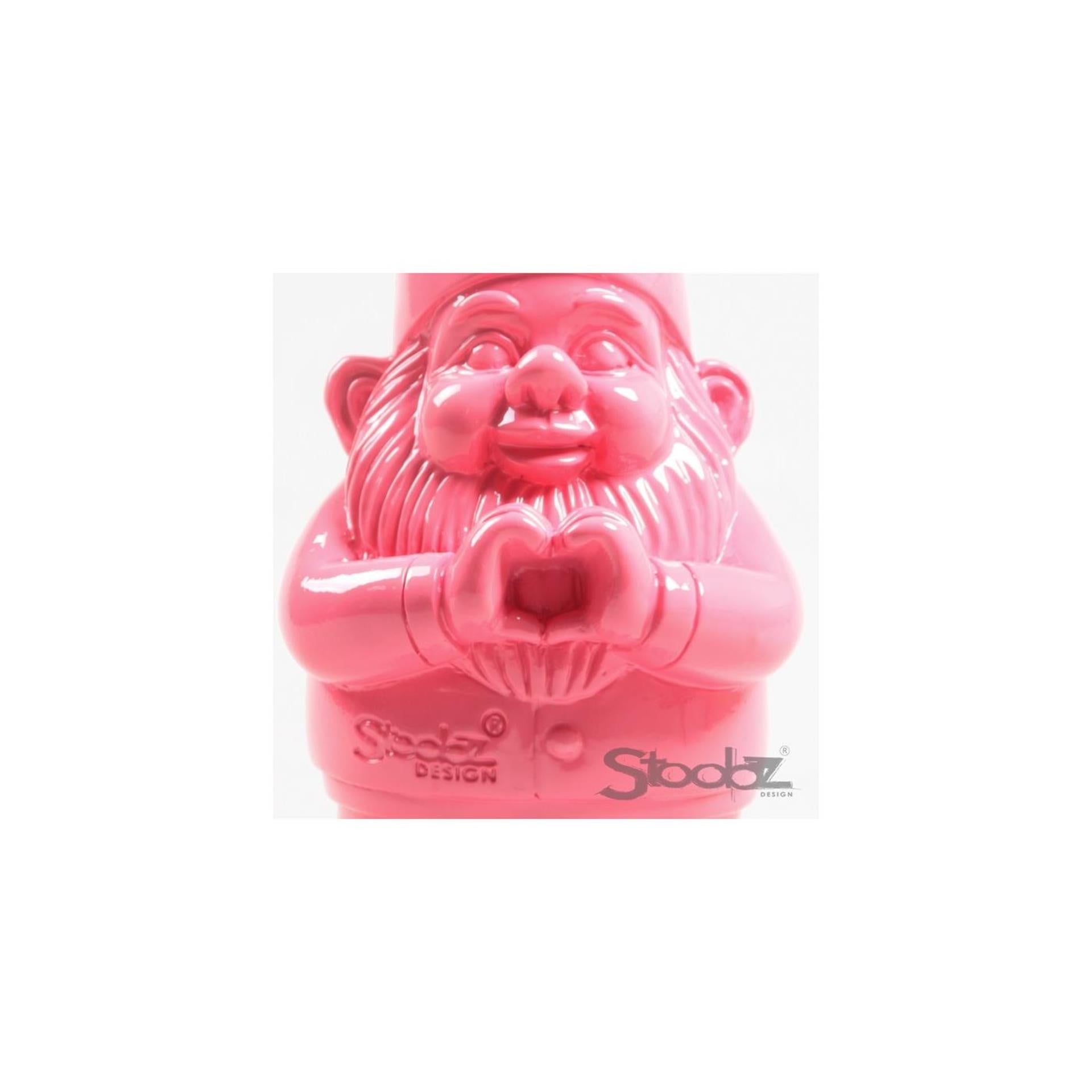 Stoobz Design Stoobz Zwerg mit Herz 20cm Fuchsia