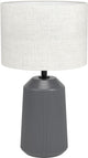 Eglo Capalbio Tischlampe – E27 – 41 cm – graue Sandfarbe – Keramik