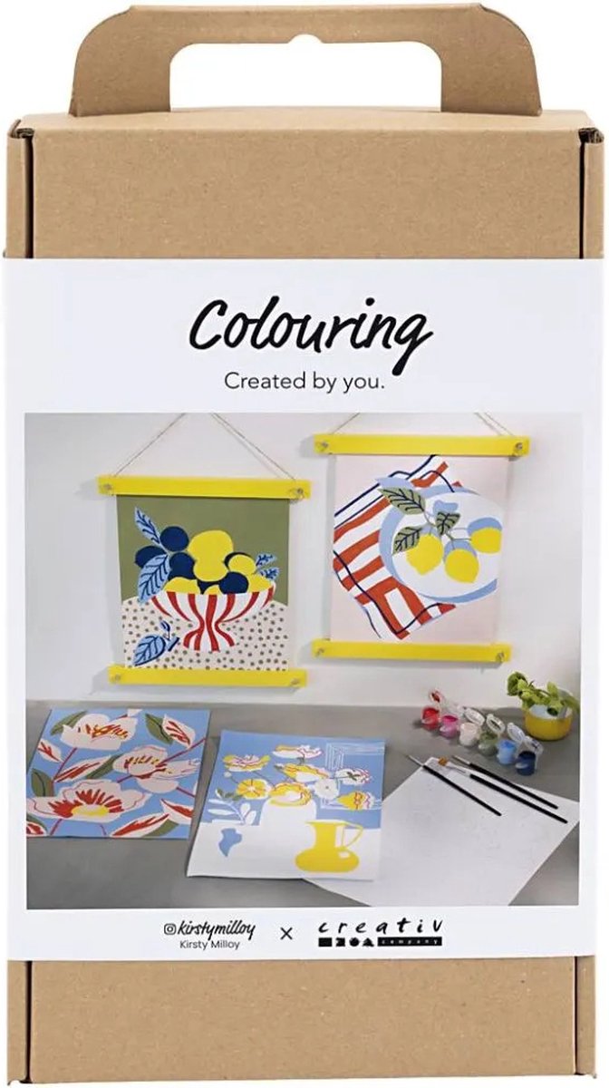 Creativ Company Hobby-Set Farben, Malen nach Zahlen, Acrylfarbe, 1 Box