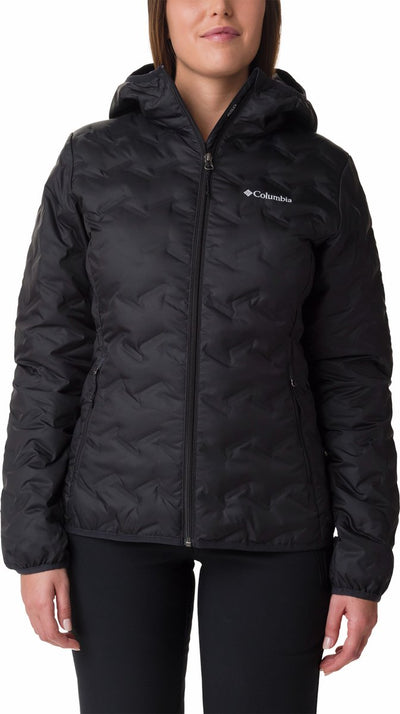 Columbia Delta Ridge™ II Down Hooded Jacket Damen Outdoorjacke – Schwarz – Größe XL