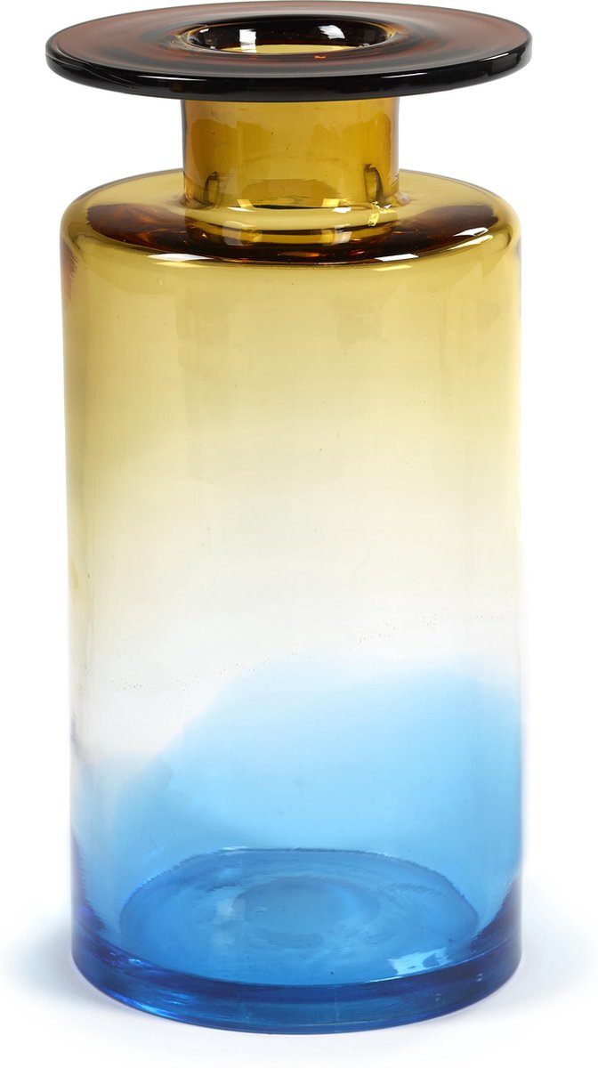 Serax – Marie Michielssen Windfeuer – Vase l – blauer Bernstein – 18 ø – H 40 cm – 6,50 kg
