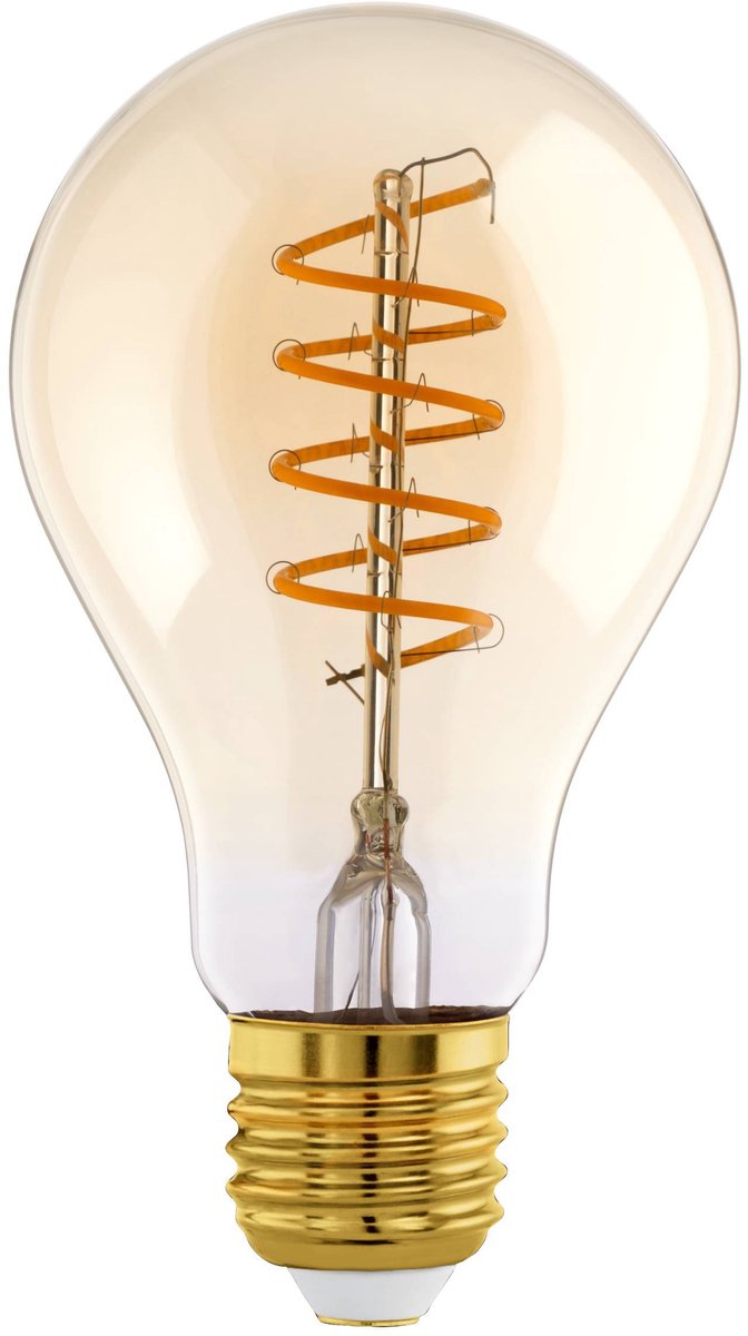 Eglo LED-Lampe - E27 - ø 6 cm - Bernstein - 806 Lumen - 2700k