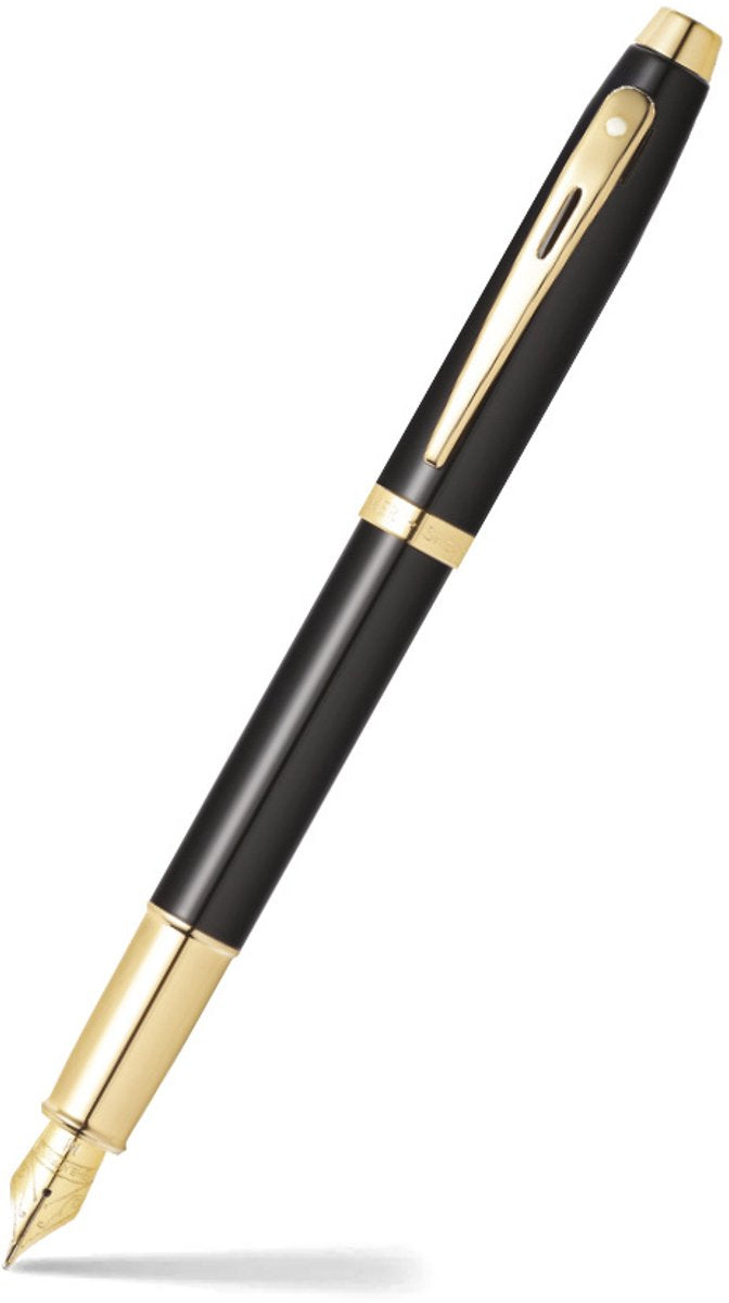 Sheaffer Füllfederhalter – 100 E9322 – M – glänzender Schwarzgoldton – SF-E0932253