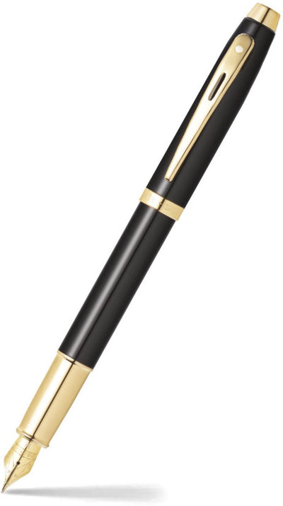 Sheaffer Füllfederhalter – 100 E9322 – M – glänzender Schwarzgoldton – SF-E0932253