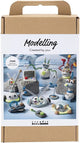 Creativ Company Hobby-Set Modellieren, Roboter, blau, grau, rot, versilbert, 1 Box