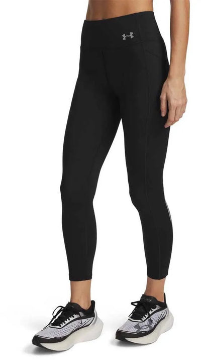 Under Armour ua Velociti Ankle Tights-Blk Damen-Sportleggings – Schwarz – Reflektierend
