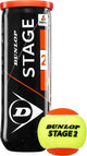 Dunlop Stage 2 Tennisbälle – Gelborange – 3 Stück