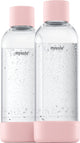 Mysoda - Set mit 2 wiederverwendbaren Flaschen à 1 Liter - hellrosa - passend für Geräte