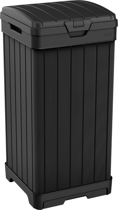 Curver Keter Baltimore – Abfallbehälter 125 Liter – Höhe: 87,4 cm – Schwarz