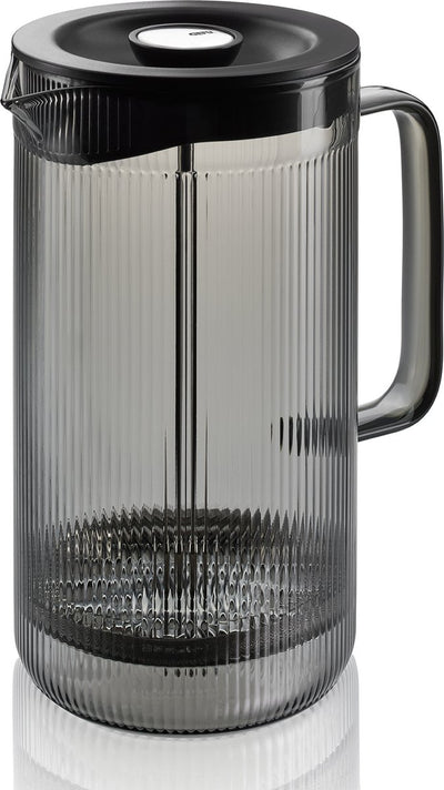Gefu Cristiano French Press Kaffeemaschine – 1.000 ml – Borosilikatglas – Rauchgrau