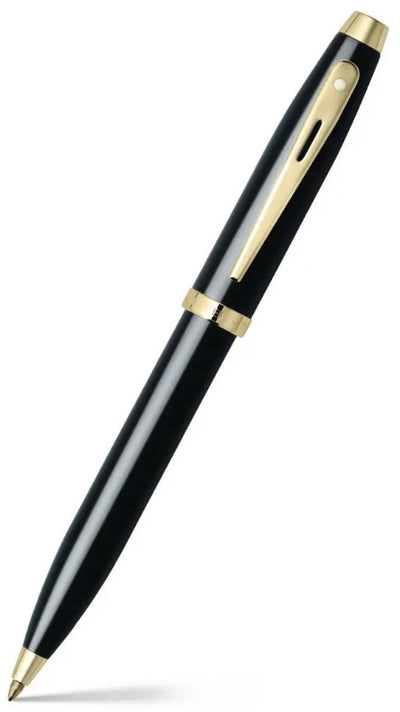 Sheaffer Kugelschreiber – 100 – glänzendes Schwarz und Gold – Feder M – Schreibfarbe Schwarz – SF-E2932251