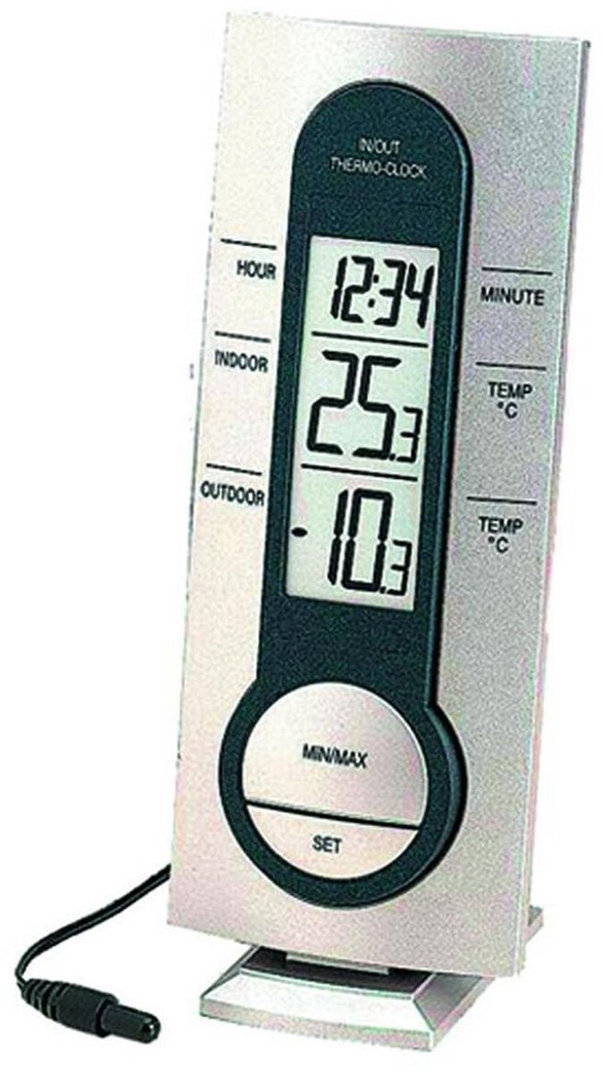 Technoline Wetterstation ws 7033 – 60 x 30 x 150 mm – Silber – tl-ws7033