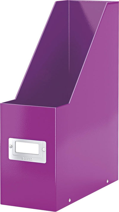 Leitz Click Store Wow Zeitschriftenkassette – Zeitschriftenständer – 77 % – recycelter Karton – 10,3 x 33 x 25,3 cm (BxHxT) – Lila