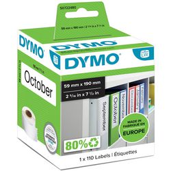 Organizer-Rückenetiketten Dymo 60 x 190 mm breit