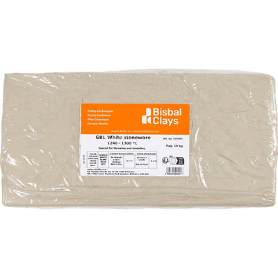 Creativ Company White Back Steinzeug Ton, 10 kg